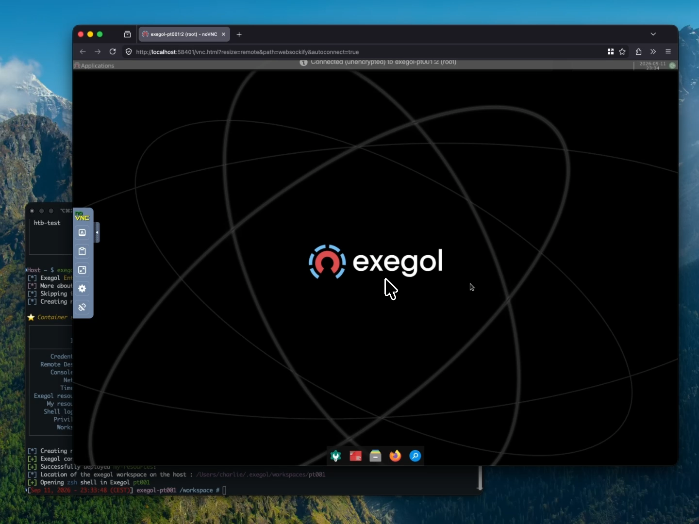 Graphical desktop